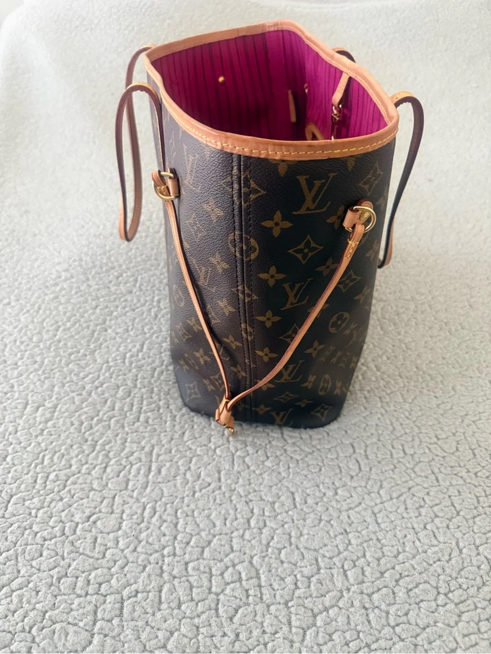 Louis Vuitton Neverfull MM Monogram Pivoine Pink Tote